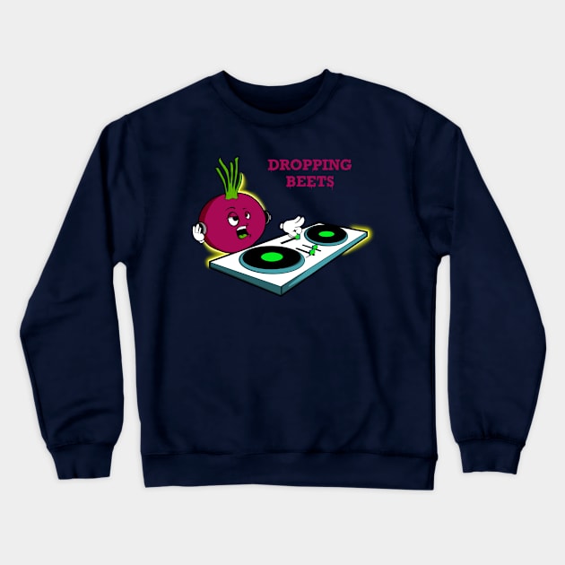 Dropping Beets Crewneck Sweatshirt by Art by Nabes